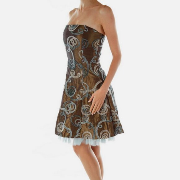 Jessica McClintock Strapless Dress - Picture 1 of 13